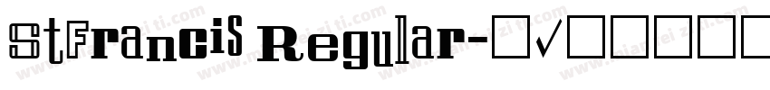 StFrancis Regular字体转换